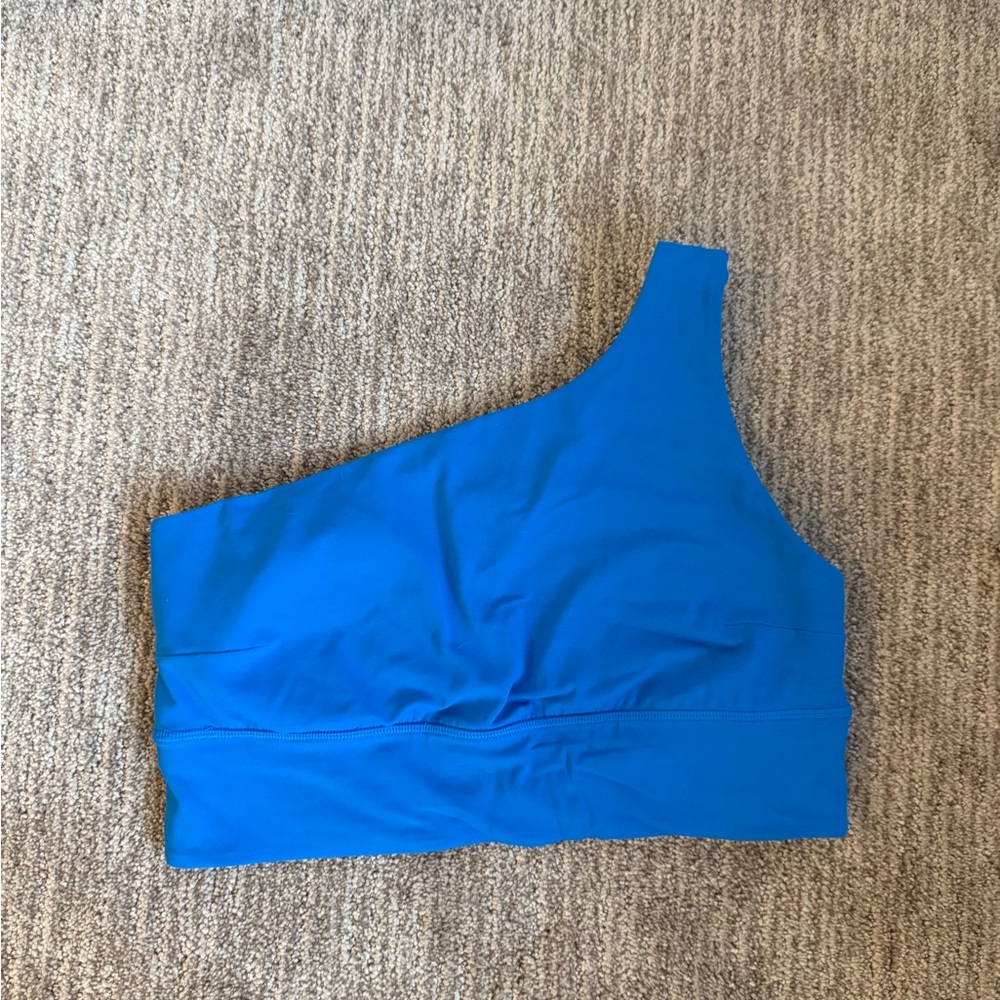 lululemon athletica Blue One-Shoulder Sports Bra C/D 12